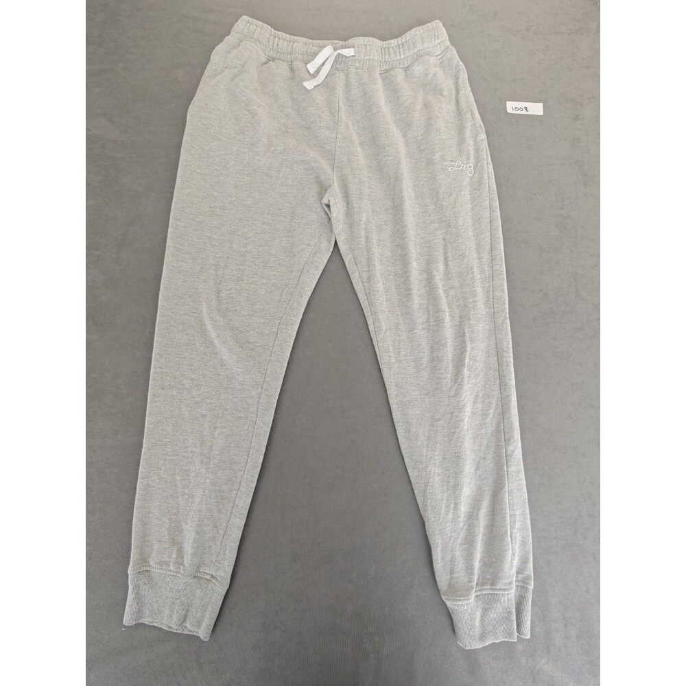 LRG Lifted Research Group Gray Fleece Jogger Sweatpants Men's Large